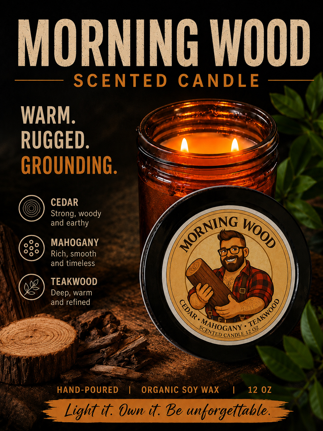 Morning Wood 12oz Scented Candle