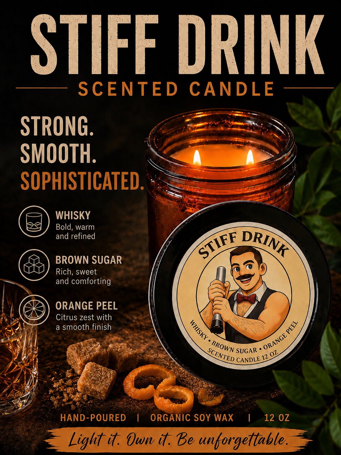 Stiff Drink 12oz Scented Candle