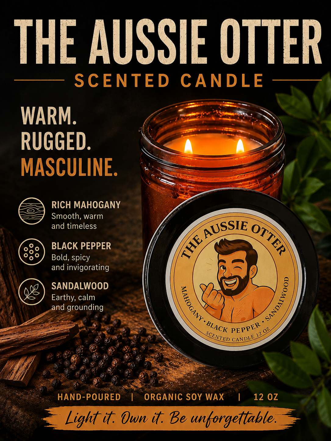 The Aussie Otter 12oz Scented Candle
